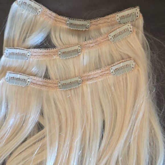 Vlasy Real Human Clip In Extensions Around 14" - Picture 3 of 4